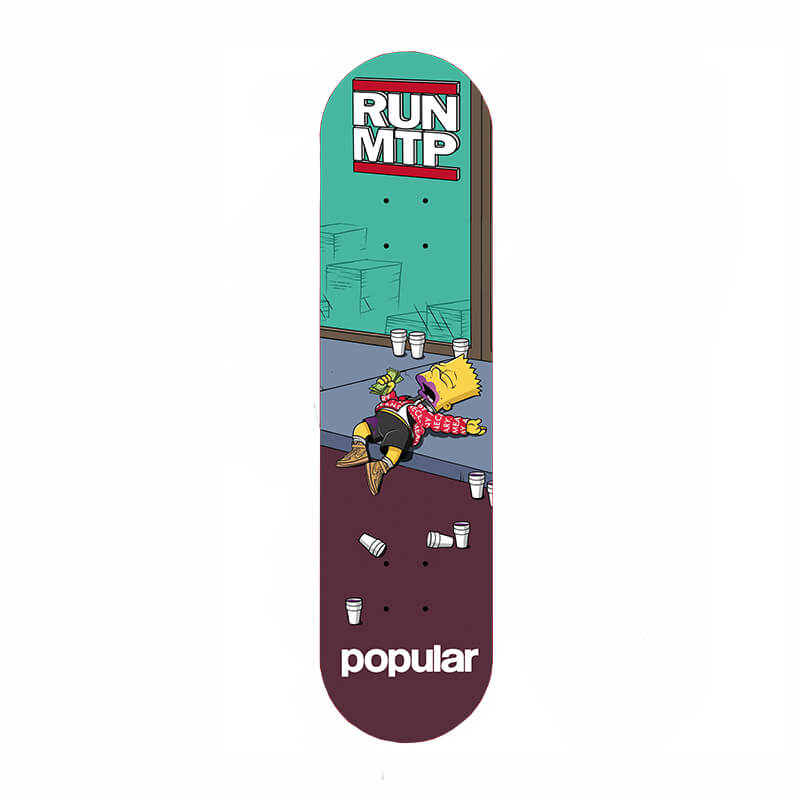 Planche Skate Popular Bart Leanson 8.5 Popular Skateshop