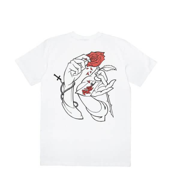 Tee Shirt Jacker Holy Roses White