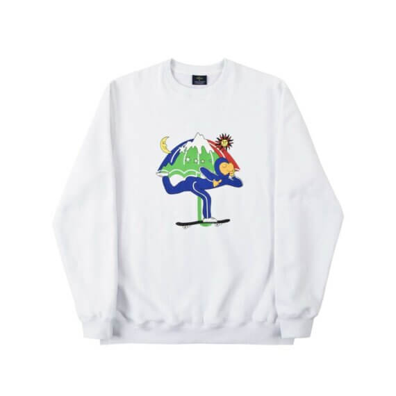 Sweat Hélas LSDOG Crewneck White
