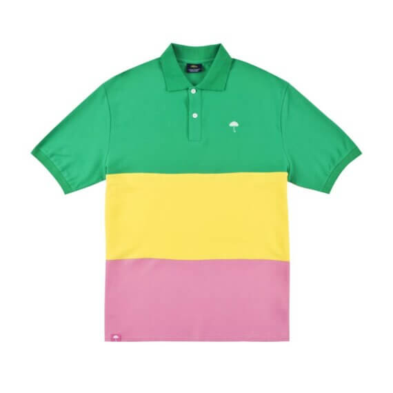 Polo Hélas Trio Green Yellow Pink