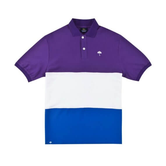 Polo Hélas Trio Purple White Blue