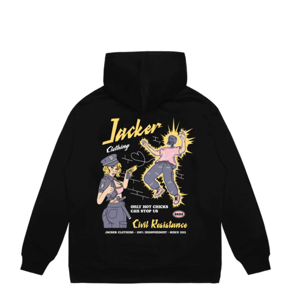 Sweat Capuche Jacker Hot Chicks Black