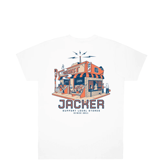 Tee Shirt Jacker Liquor Store White