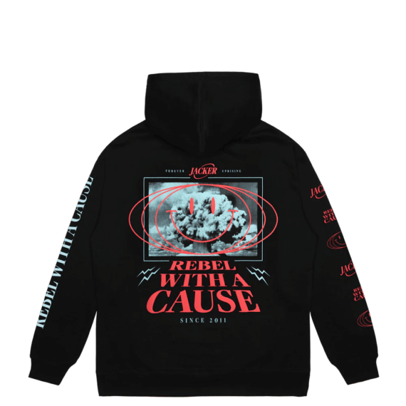 Sweat Capuche Jacker Rebel Black