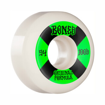 Roues Skateboard Bones Wheels 100's OG Formula 54mm 100A