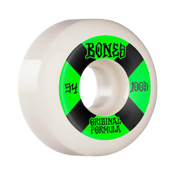 Roues Skateboard Bones Wheels 100's OG Formula 54mm 100A